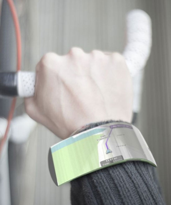 Màn hình sắc nét cùng độ mỏng kinh ngạc khiến sản phẩm thích hợp sử dụng mọi lúc mọi nơi. Bản thiết kế đồng hồ thông minh chạy Windows Phone 8 cực ấn tượng