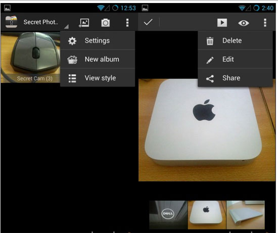 Nếu bạn không muốn ẩn chúng nữa, hãy bấm vào nút eye button. Bảo vệ hình ảnh và video an toàn với Sectos