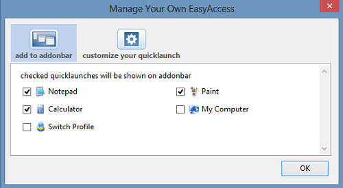Mở nhanh bất kỳ ứng dụng nào từ thanh trạng thái của Firefox