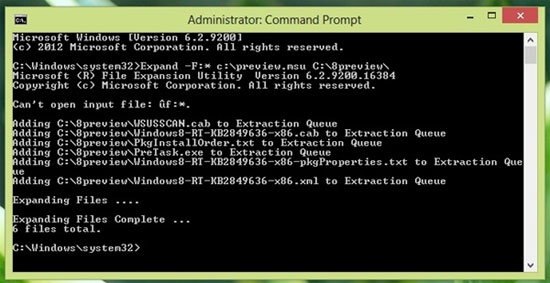 Khắc phục lỗi khi nâng cấp từ Windows 8 lên Windows 8.1 Preview