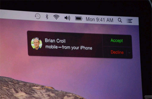 Nhận cuộc gọi của iPhone thông qua máy tính Mac Apple “đại tu” OS X bằng phiên bản 10.10 Yosemite