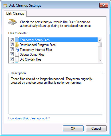 Lập lịch để Disk Cleanup xóa sạch các file tạm Cách tự động hóa các nhiệm vụ bảo trì máy tính cơ bản