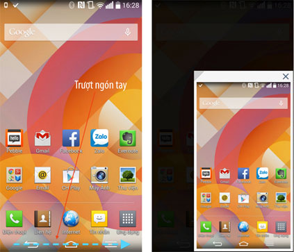 Thao tác một tay dễ dàng hơn trên LG G Pro 2