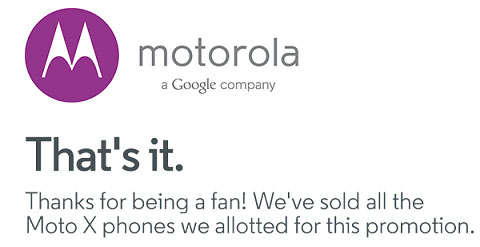 Moto X phiên bản 64GB chính thức bán ra với giá phải chăng