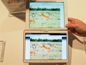 Galaxy Tab S đối đầu với iPad Air và iPad Mini