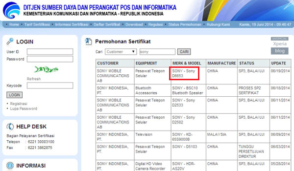 Rò rỉ thông tin về Xperia Z3 ra mắt vào tháng 9 năm nay Rò rỉ thông tin về Xperia Z3 ra mắt vào tháng 9 năm nay