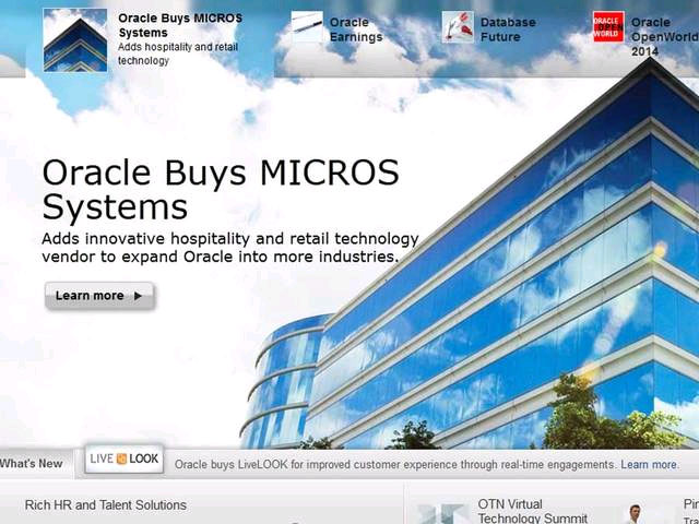 Oracle mua lại Micros System với giá 5,3 tỷ USD