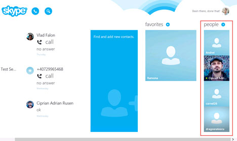 Tạo cuộc gọi nhóm audio và video trong Skype trên Windows 8.1