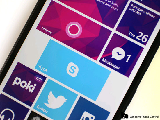 Skype cho Windows Phone Skype cập nhật cho WP, hỗ trợ thêm trợ lý ảo Cortana