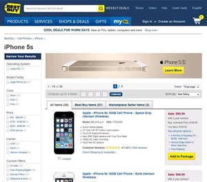 iPhone 5S hạ giá mạnh còn 99 USD tại Mỹ