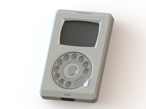 Smartphone của Apple sẽ trông ra sao nếu sản xuất vào năm 1984? Mặt trước của Macintosh Phone