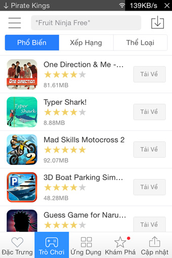 Các ứng dụng Game HOT trên Mobomarket cho iOS Mobomarket cho iOS