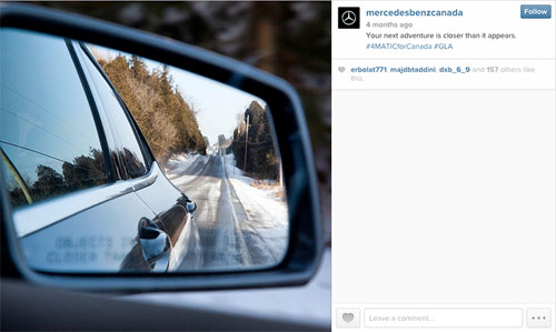 Gương chiếu hậu của Mercedez