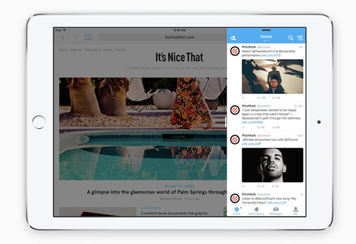 Tính năng Slide Over