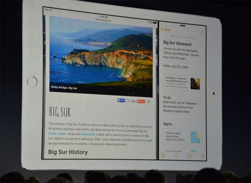 Tính năng đa nhiệm trên iOS 9 có gì mới lạ? Apple trình chiếu tính năng đa nhiệm trên iOS 9