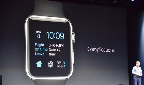 watchOS 2.0 sẽ cung cấp thông tin từ ứng dụng thứ 3 trên đồng hồ.​