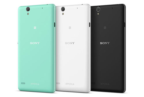 Xperia C4 có 3 màu xanh, trắng và đen