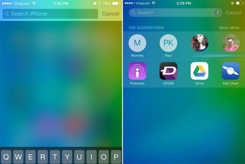 Màn hình tìm kiếm