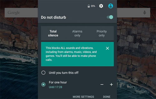 Chế độ Do Not Disturb của Android M: dễ hiểu hơn, dễ dùng hơn, có thể tự kích hoạt Do Not Disturb