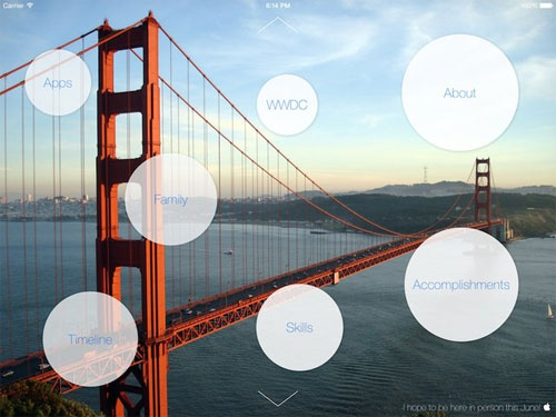 ứng dụng giới thiệu bản thân của Prasad