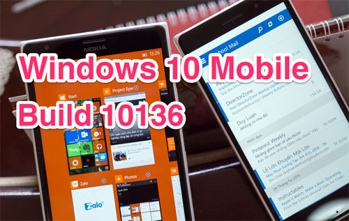 Windows 10 Mobile buid 10136