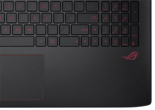 Asus trình làng laptop cho game thủ giá dưới 20 triệu đồng Bàn phím laptop ROG GL552JX