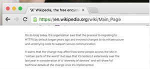 Wikipedia chính thức sử dụng giao thức mã hóa HTTPS