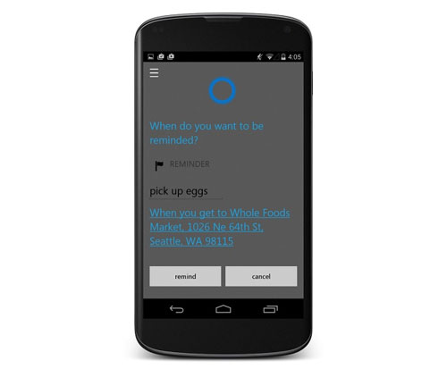 Cortana sẽ lên Android trong tháng Bảy Trợ lý ảo Cortana sẽ có mặt trên Android