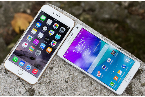 Samsung Note 5 có thể ra vào tháng 8 iPhone 6 Plus và Galaxy Note 4