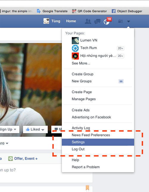 Các bước chặn tin nhắn quảng cáo Facebook trên máy tính