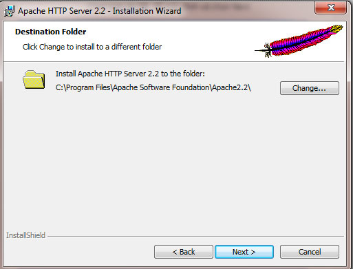Chọn đường dẫn chứa thư mục cài đặt, để mặc định và chọn Next
