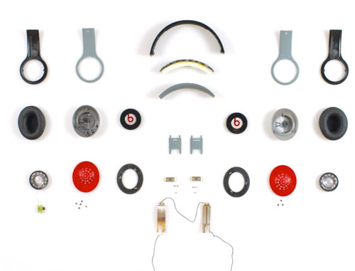 Bí mật làm nên tính "cao cấp" của tai nghe Beats Tất cả linh kiện để tạo ra 1 chiếc tai nghe Beats