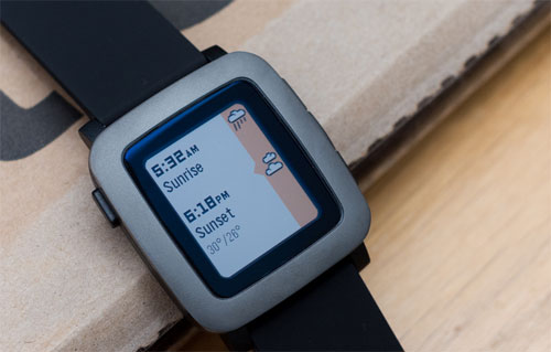 Pebble Time sử dụng màn hình e-paper kích thước 1,25"