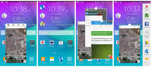 Màn hình đa nhiệm của Note 4