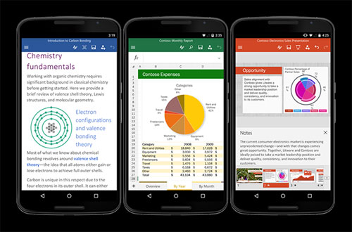 Ứng dụng Office đã có trên Android