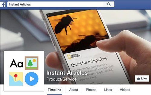 Facebook Instant Articles chuẩn bị oanh tạc với hàng nghìn bài viết Giao diện của Instant Articles