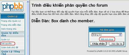 Chọn Mã mở rộng