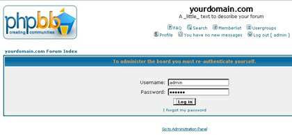 Nhập vào username và password của tài khoản có quyền quản trị
