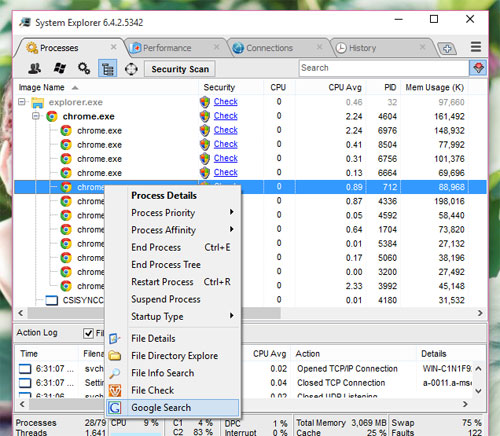 TOP các công cụ có thể thay thế Task Manager trên Windows System Explorer