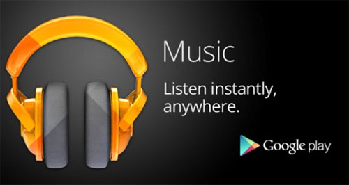 Giao diện Google Play Music