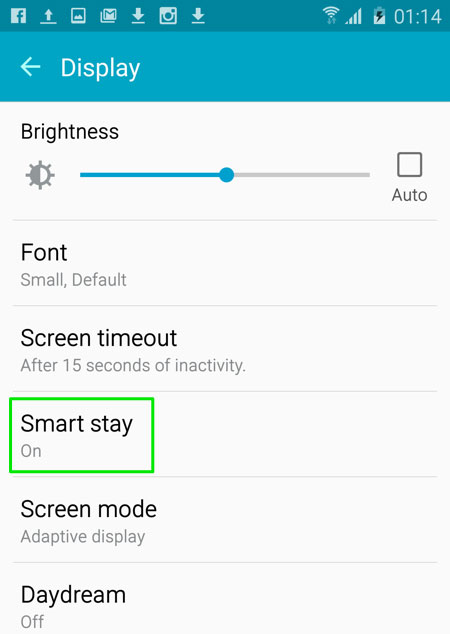 Độ sáng và tự động tắt màn hình