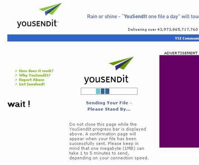 YouSendIt phá vỡ gần như mọi rảo cản về dung lượng tối đa của các tập tin đính kèm e-mail