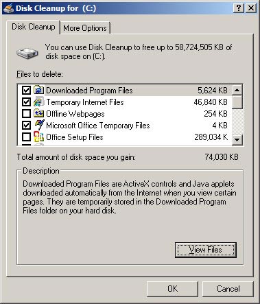 Disk Cleanup