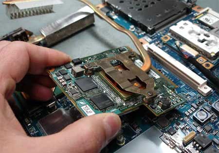 Một card đồ họa trên laptop