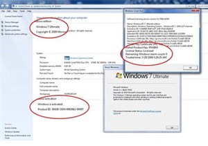 Khóa kích hoạt Windows 7 rơi vào tay hacker 