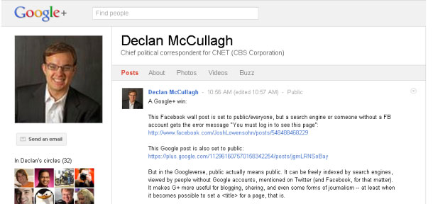 Vọc Google+ khi không có thư mời