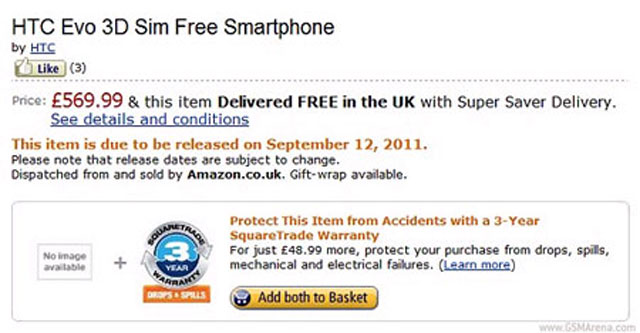 “Siêu phẩm” HTC EVO 3D bắt đầu nhận đơn đặt hàng