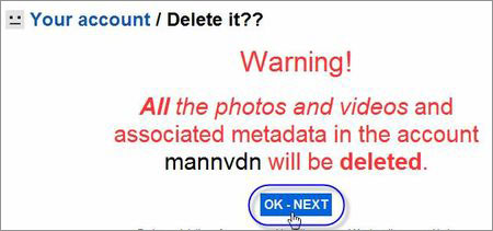 Cách xóa và phục hồi lại tài khoản Flickr