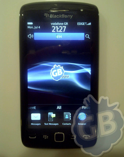 Lộ ảnh BlackBerry Touch Monza 9860