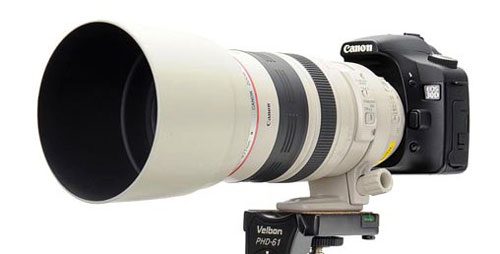 Hood màu trắng đồng bộ cho ống kính Canon L